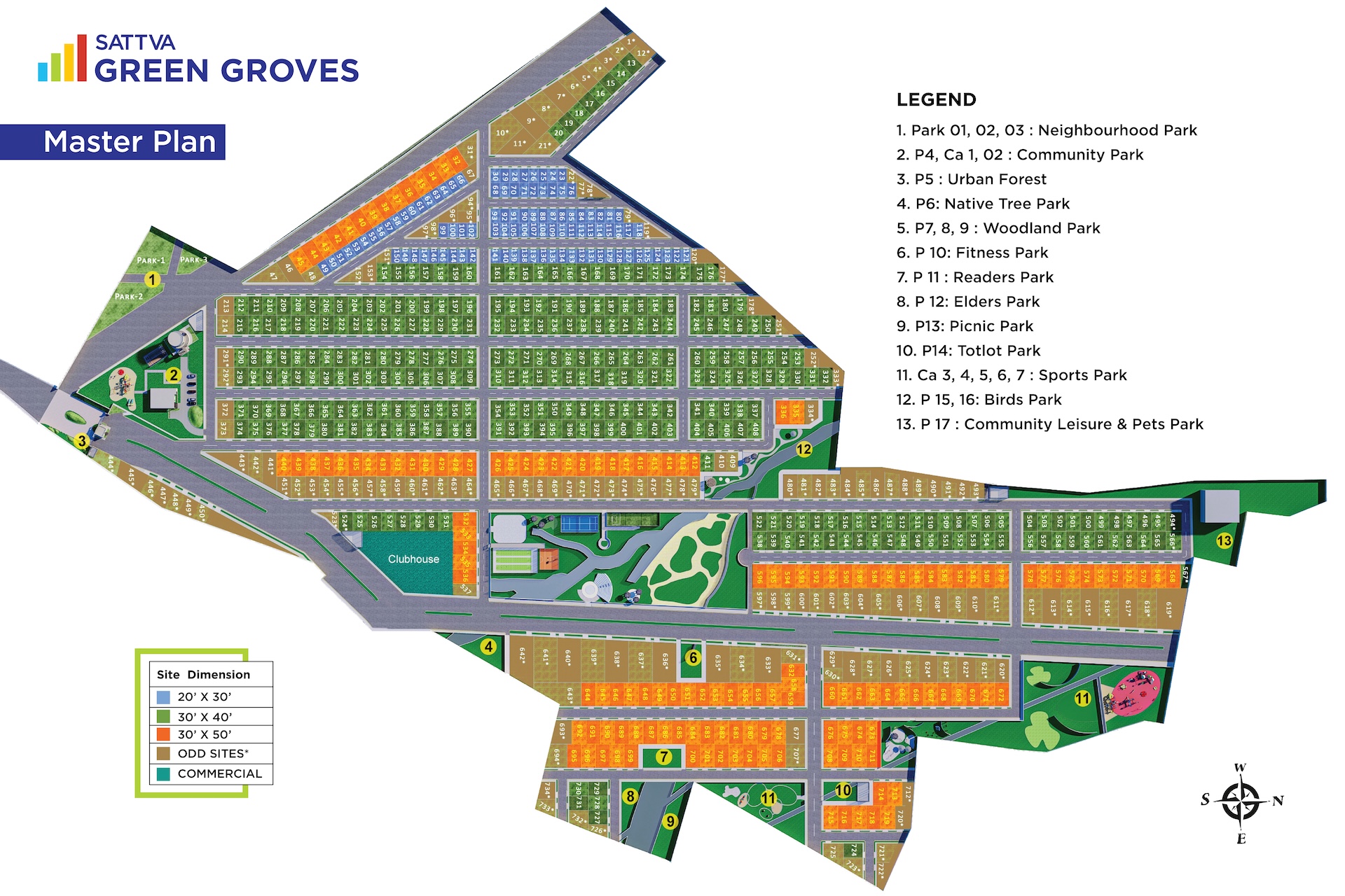 Sattva Green Groves Layout